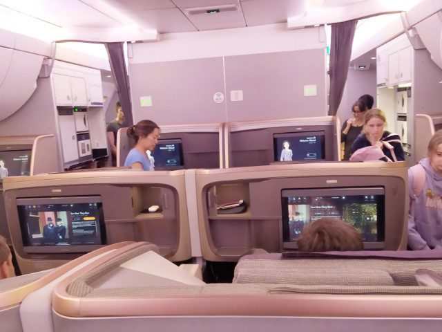 SQ Business Class from Auckland to Singapore via Boeing 777-300ER