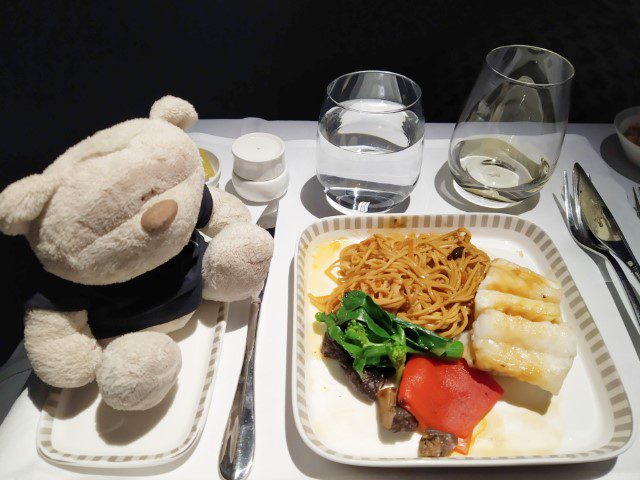 SQ Business Class from Auckland to Singapore International Menu - Steamed Ling Fillet