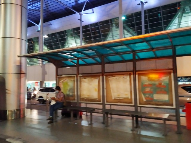 Bus Stop outside Penang Airport for RapidPenang Bus 401 to George Town