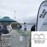 Visitors trying out the Hole-In-One Challenge at Lake Taupo