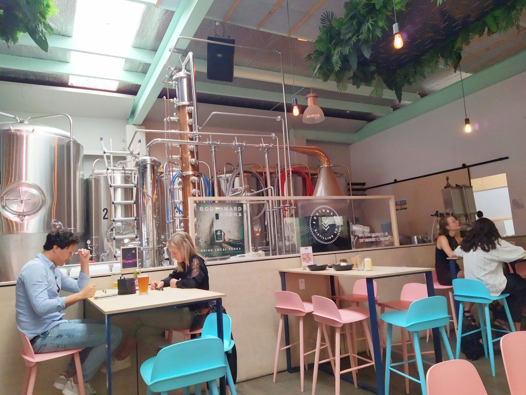 Fermentation tanks inside Heyday Beer Co Wellington