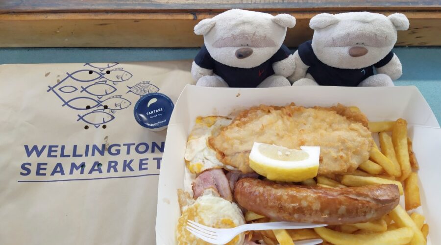 All Day Breakfast Special ($17.50) with Tartare Sauce (90 cents) from Wellington Seamarket New Zealand