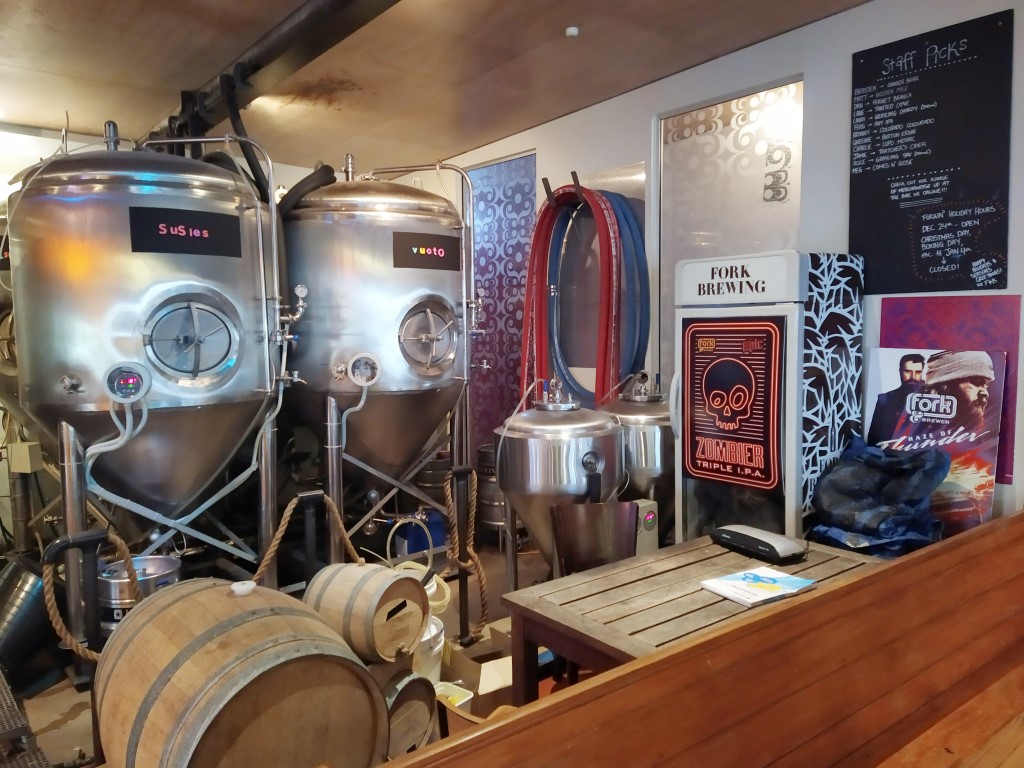 Craft beers brewed on site at Craft and Brew Wellington
