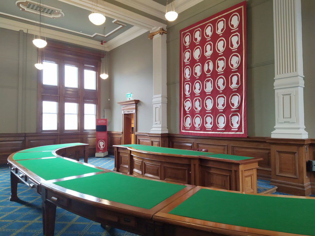 Von Kohorn Room, once the boardroom of the powerful Wellington Harbour Board inside Wellington Museum