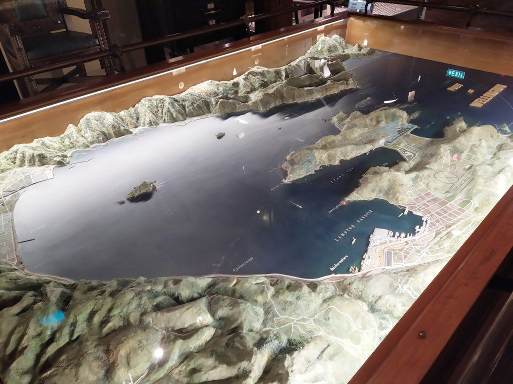 Model of the port of Wellington New Zealand