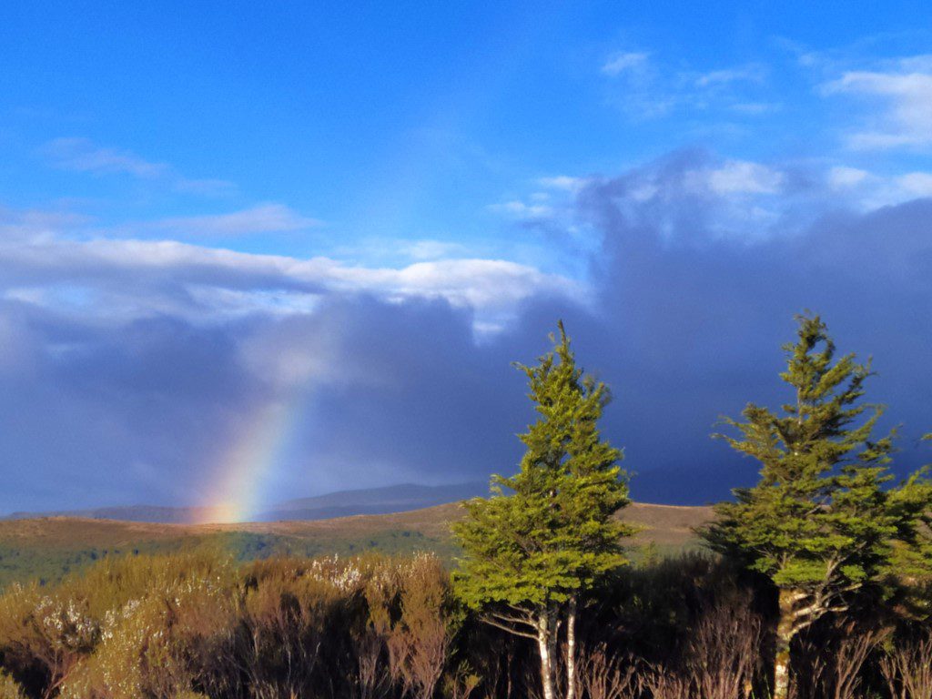 The end of the rainbow as seen from Skotel Alpine Resort