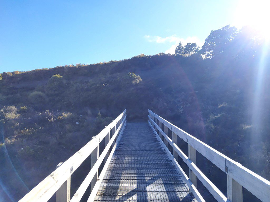 Crossing bridges enroute to Tama Lakes