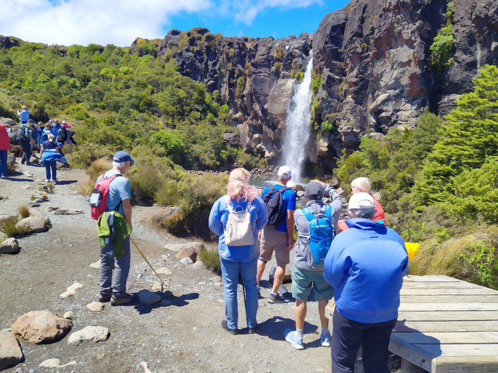 Another view of Taranaki Falls enroute back from Tama Lake