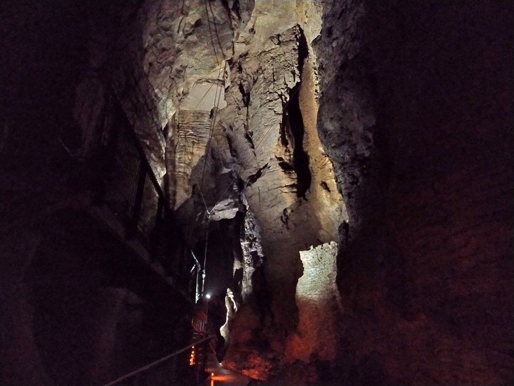Walkway inside Waitomo Glowworm Caves