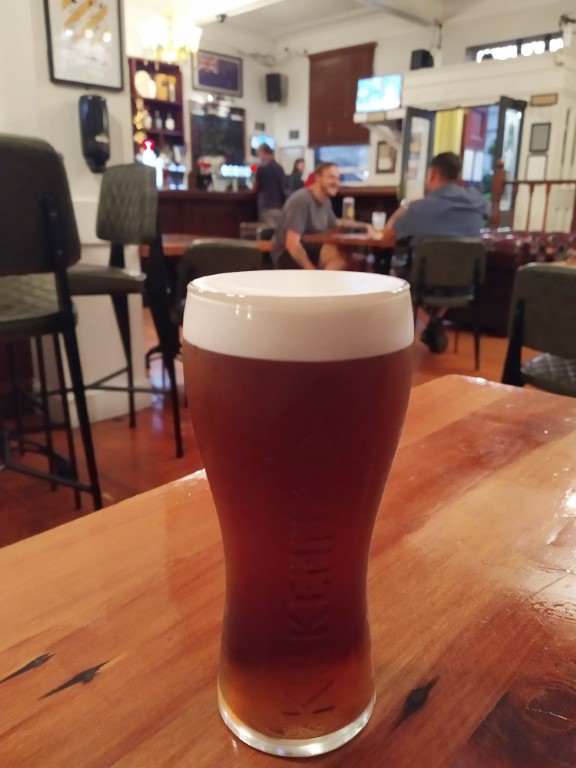 The Patriot Devonport Auckland - A pint of Kilkenny to round up the meal