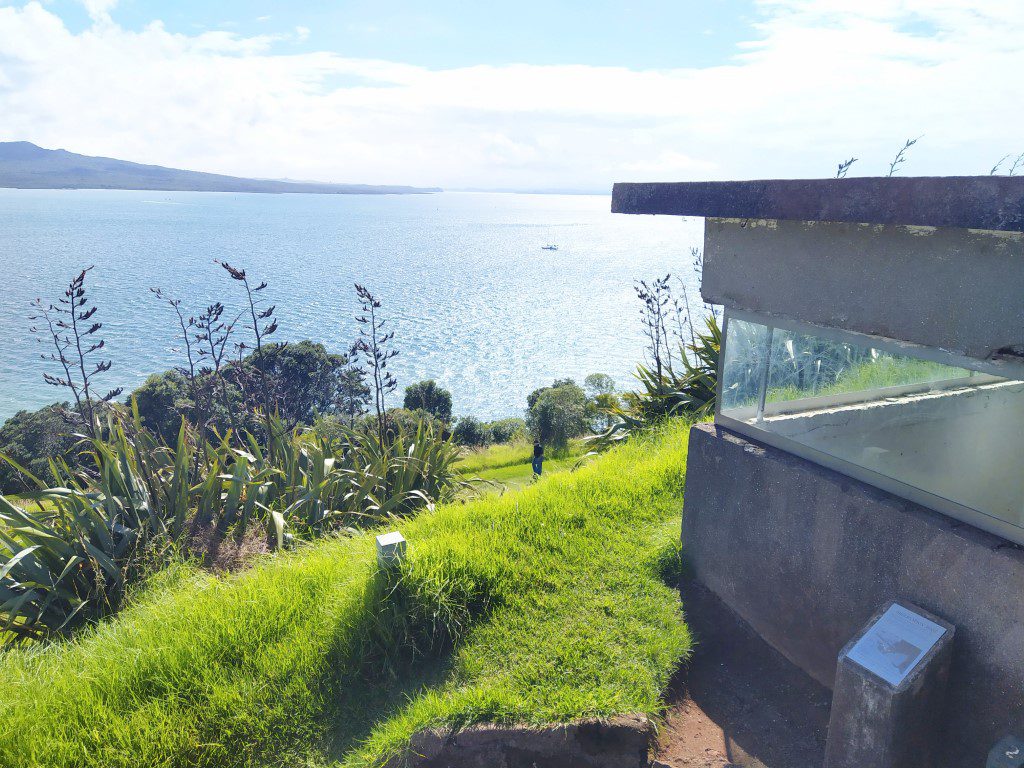 Coastal defence overlooking the channels at  Maungauika / North Head New Zealand