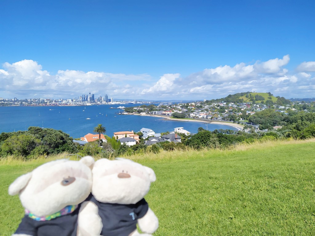 2bearbear at North Head Historic Reserve / Maungauika with Auckland in the background