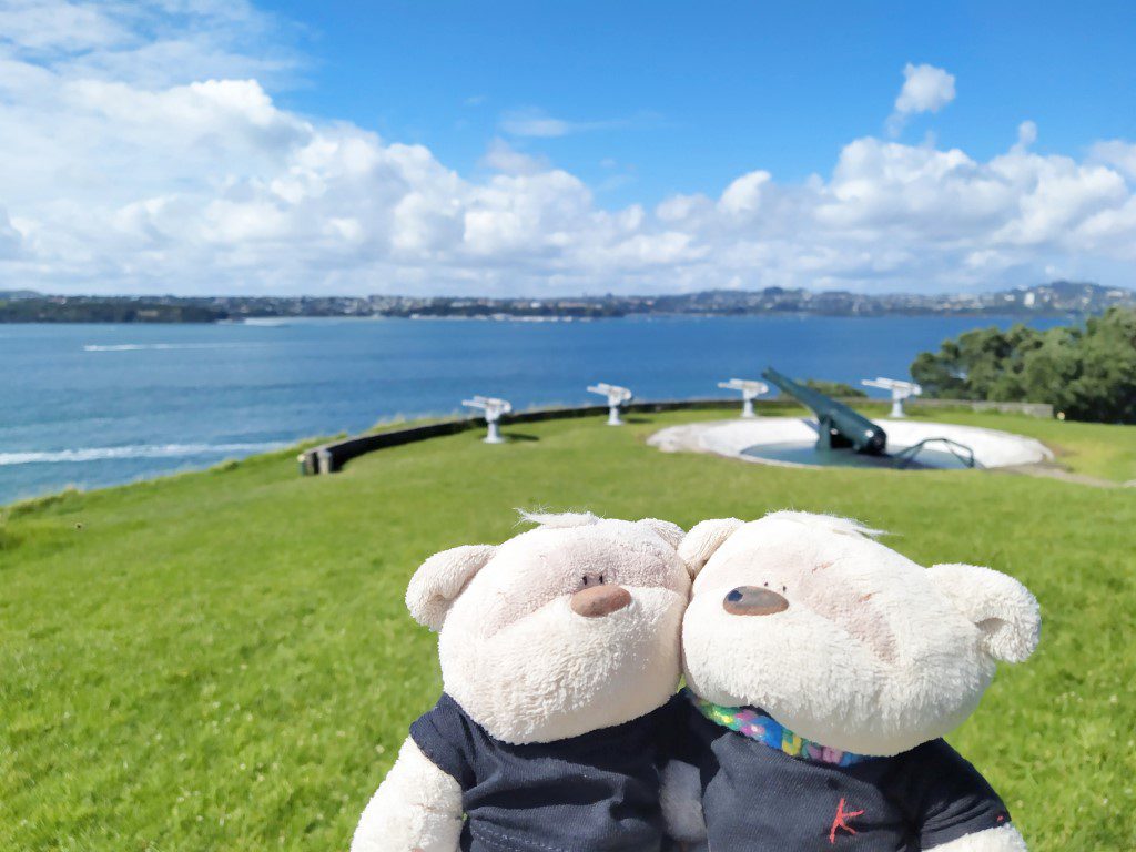 2bearbear with Disappearing Gun at South Battery of North Head Historic Reserve / Maungauika