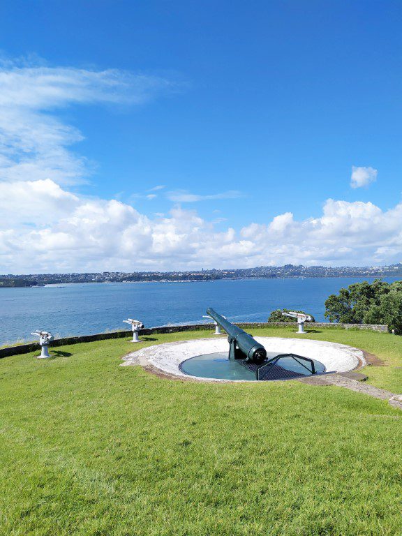 Disappearing Gun at South Battery of North Head Historic Reserve / Maungauika