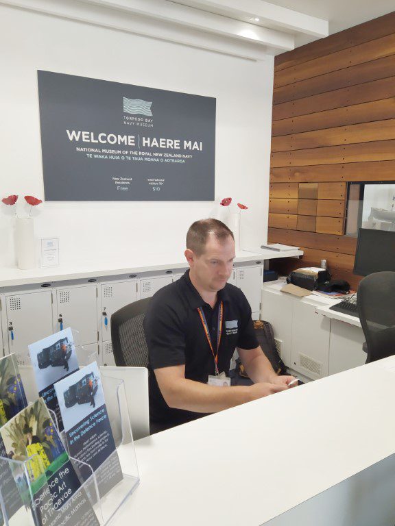 Reception of Torpedo Bay Navy Museum / National Museum of Royal New Zealand Navy RNZN