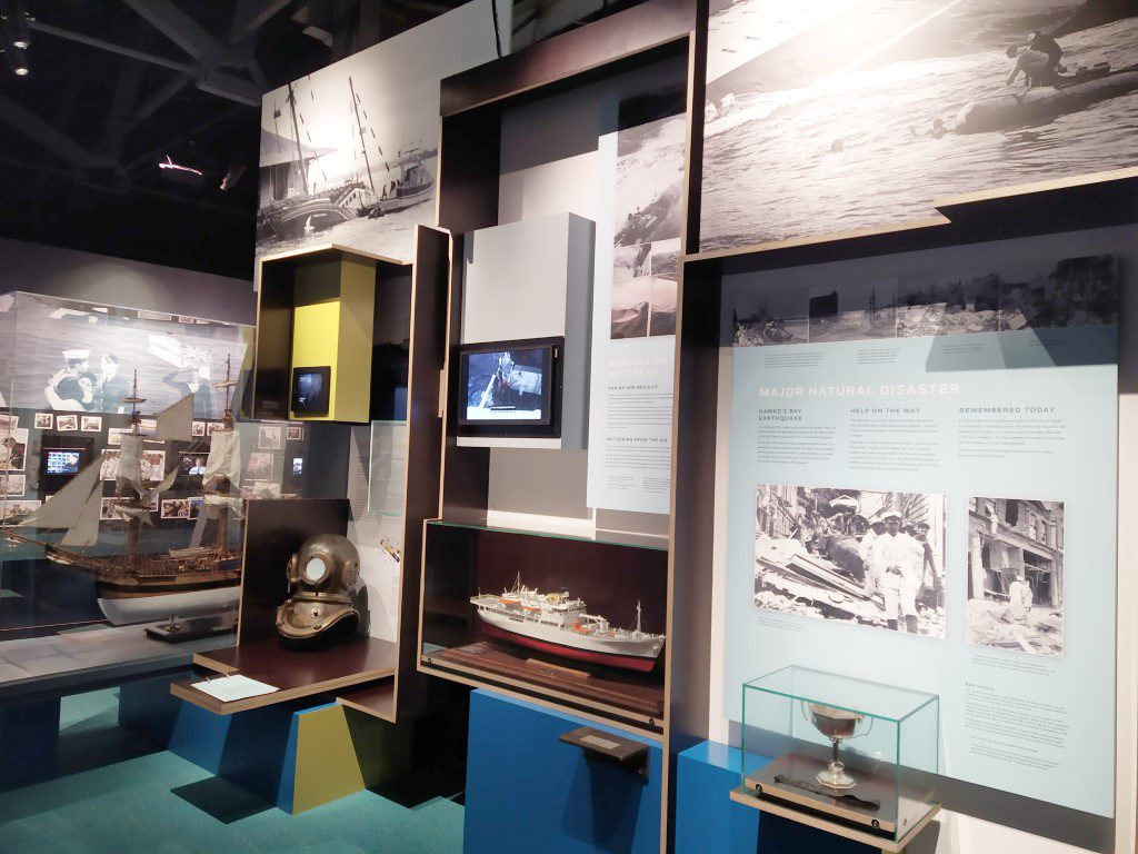 Roles of the Royal New Zealand Navy shown in the Torpedo Bay Navy Museum