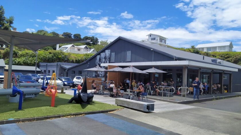 Torpedo Bay Navy Museum and Torpedo Bay Cafe at Devonport Auckland New Zealand