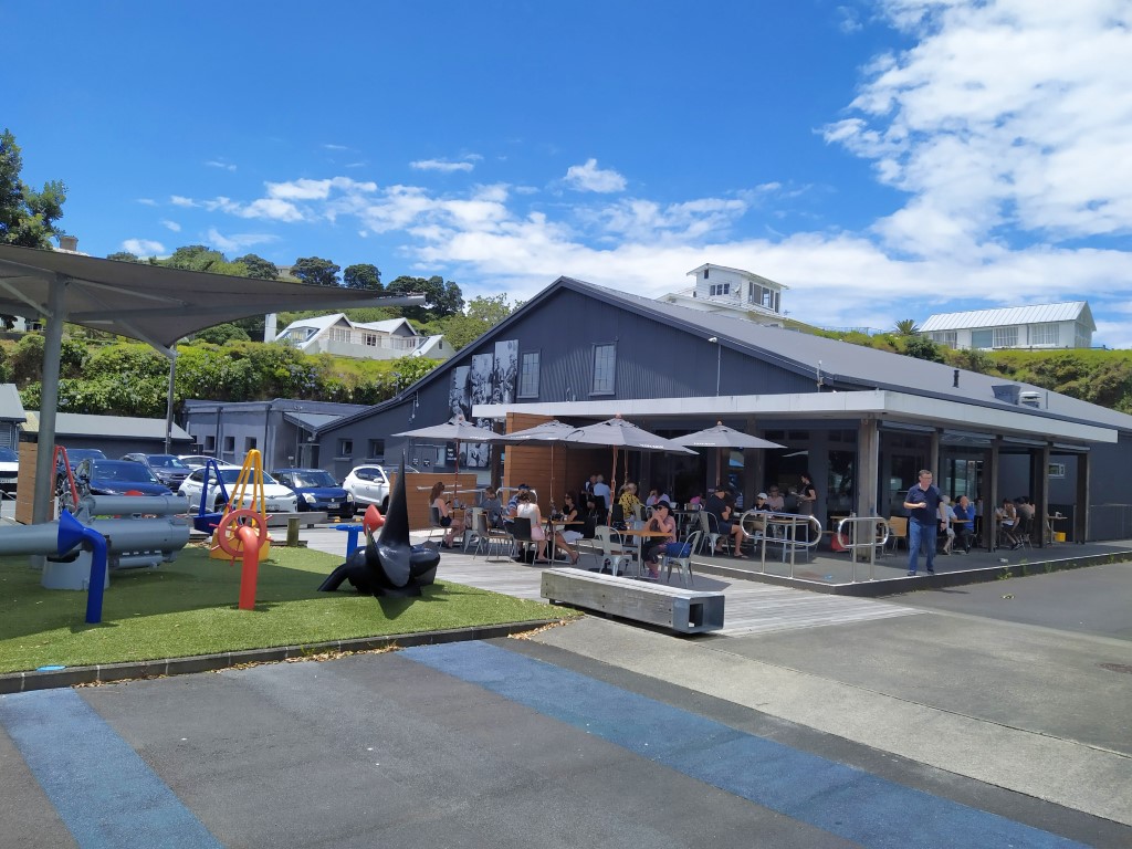 Torpedo Bay Navy Museum and Torpedo Bay Cafe at Devonport Auckland New Zealand