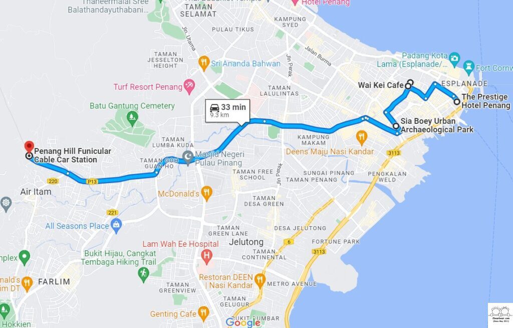 Penang Travels Day 5 Itinerary