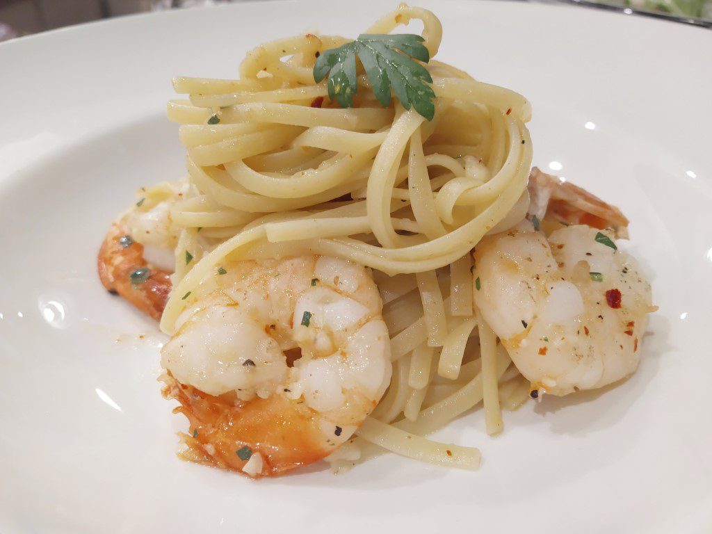 PizzaExpress The Star Vista Review - Pasta Gamberoni al Aglio Olio