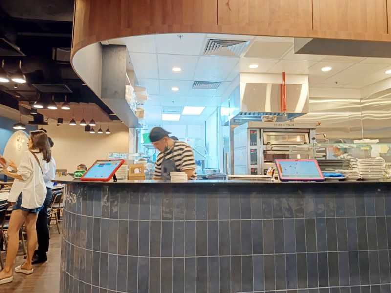 Pizza Express Millenia Walk Review - Open Concept Kitchen