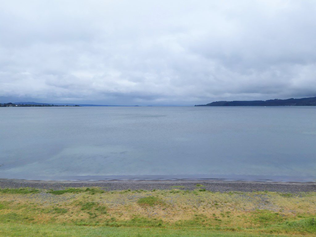 Views across Lake Taupo New Zealand