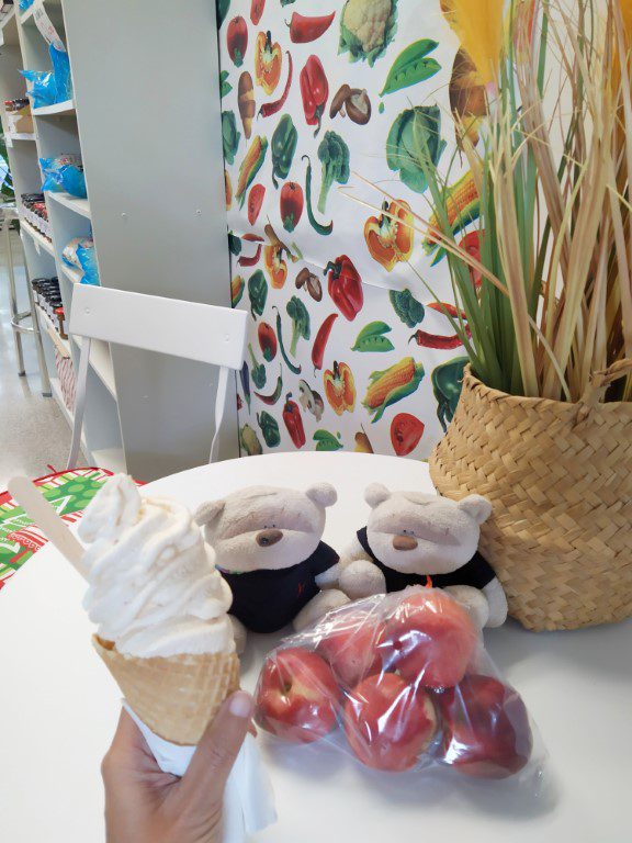 Apricot Flavour Yoghurt Ice Cream at local pop-up produce Taupo