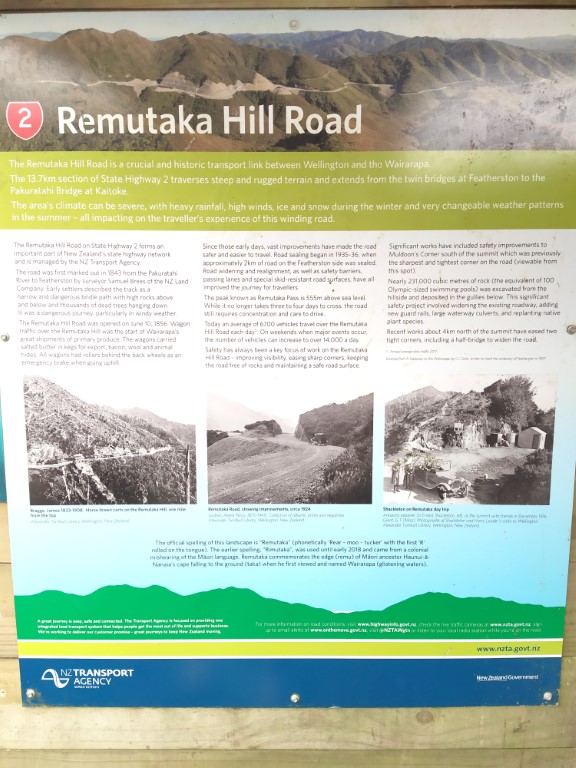 Remutaka Hill Road explanations and information
