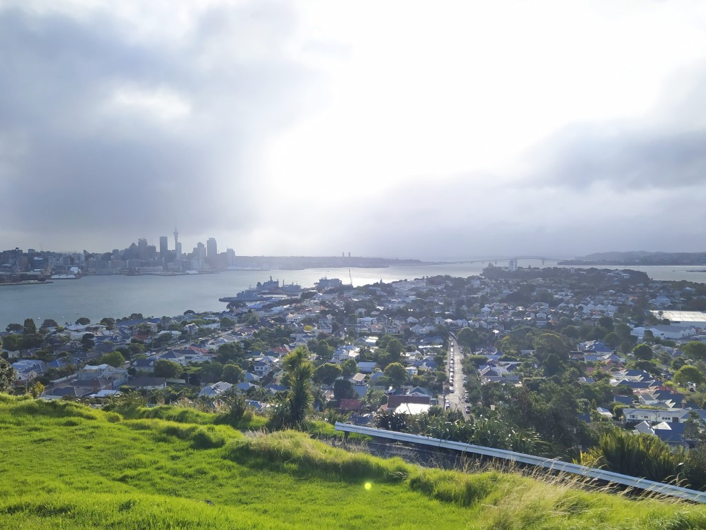 Views of Auckland from Devonport Mount Victoria