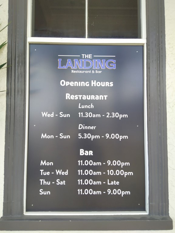 Opening Hours The Landing Restaurant & Bar Auckland New Zealand