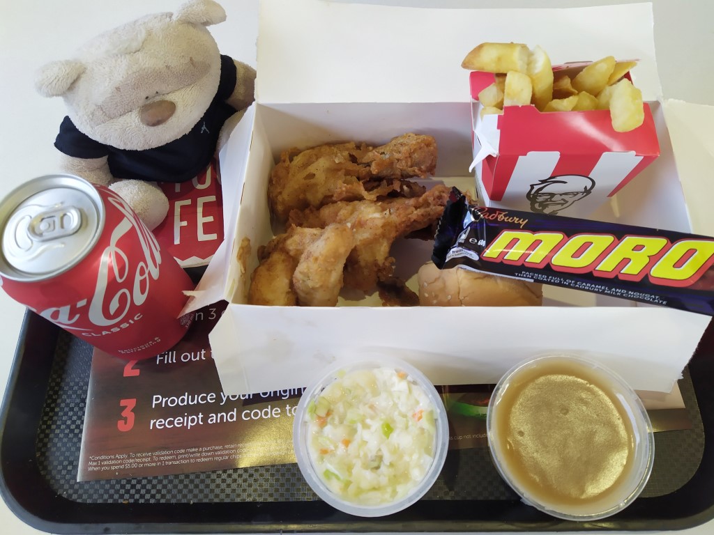 KFC at Auckland Airport Shopping Centre which was somewhat disappointing