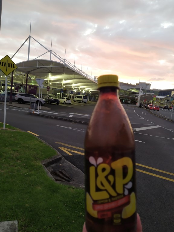Lemon & Paeroa (L&P) soft drink manufactured in New Zealand