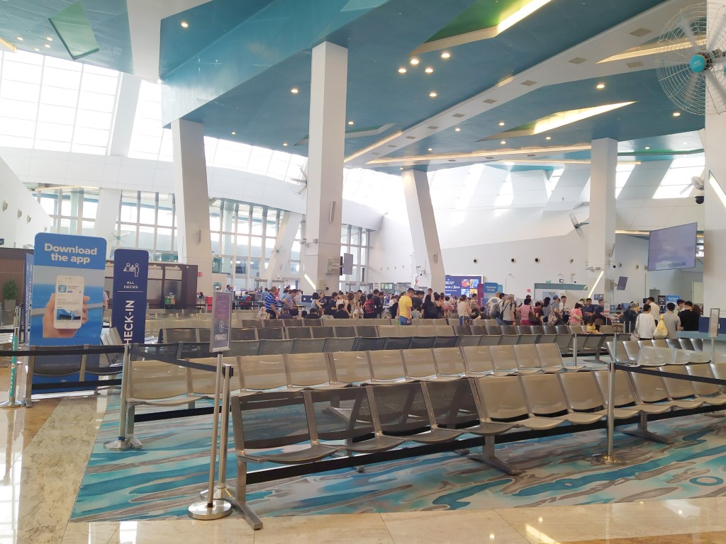 Waiting Area Prior to Boarding Spectrum of the Seas at Marina Bay Cruise Centre
