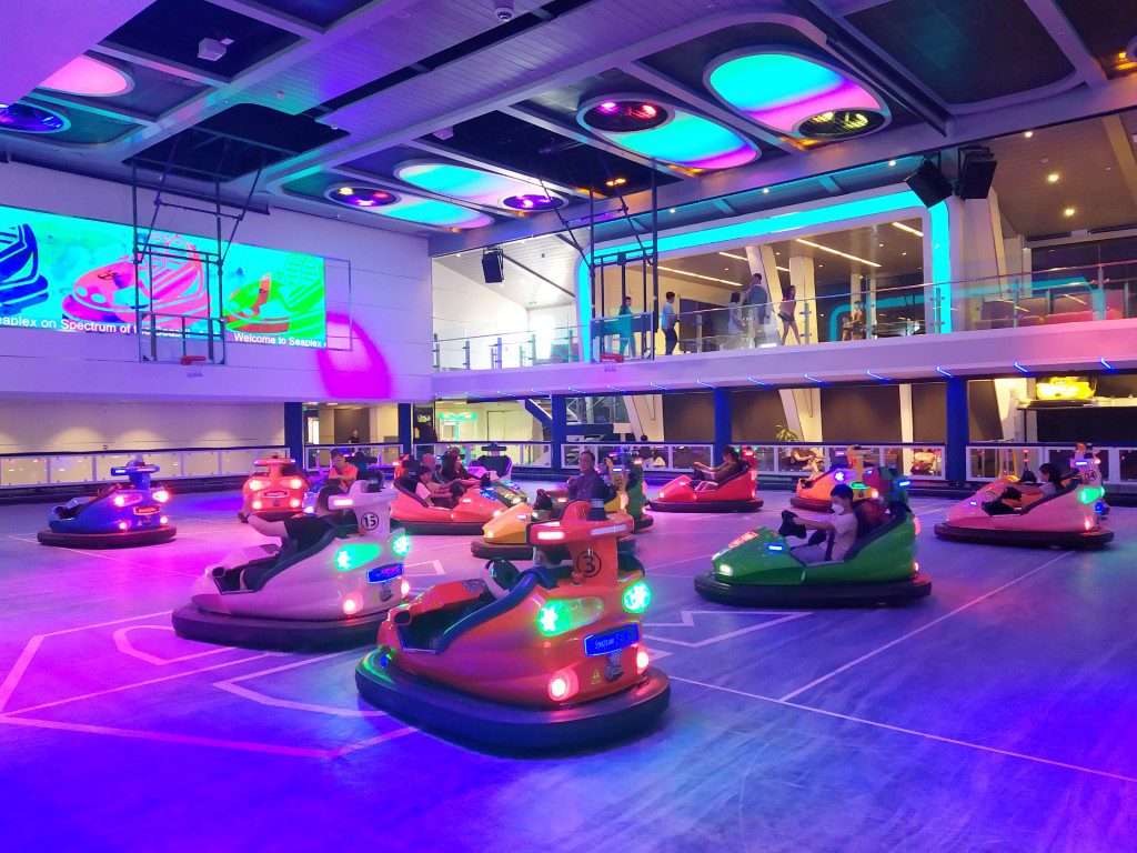 Bumper Cars on Royal Caribbean Cruise Spectrum of the Seas (Deck 15 Seaplex)