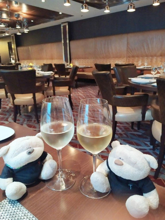 Chops Grille Chardonnay and Sauvignon Blanc on Spectrum of the Seas Royal Caribbean Cruise