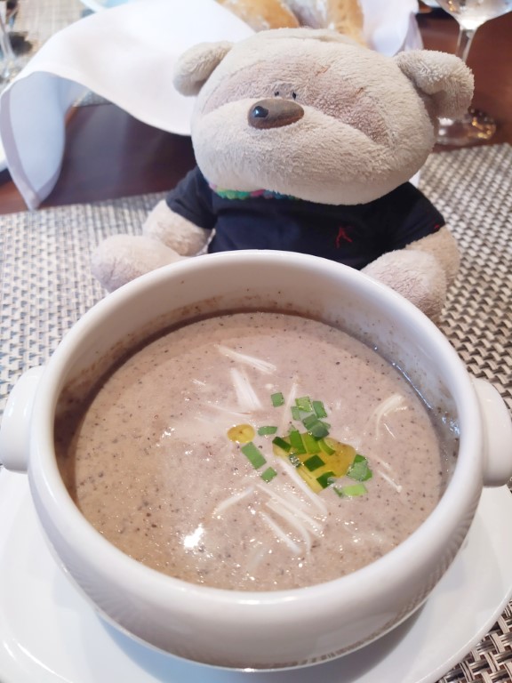 Chops Grille Wild Mushroom Soup on Spectrum of the Seas Royal Caribbean Cruise