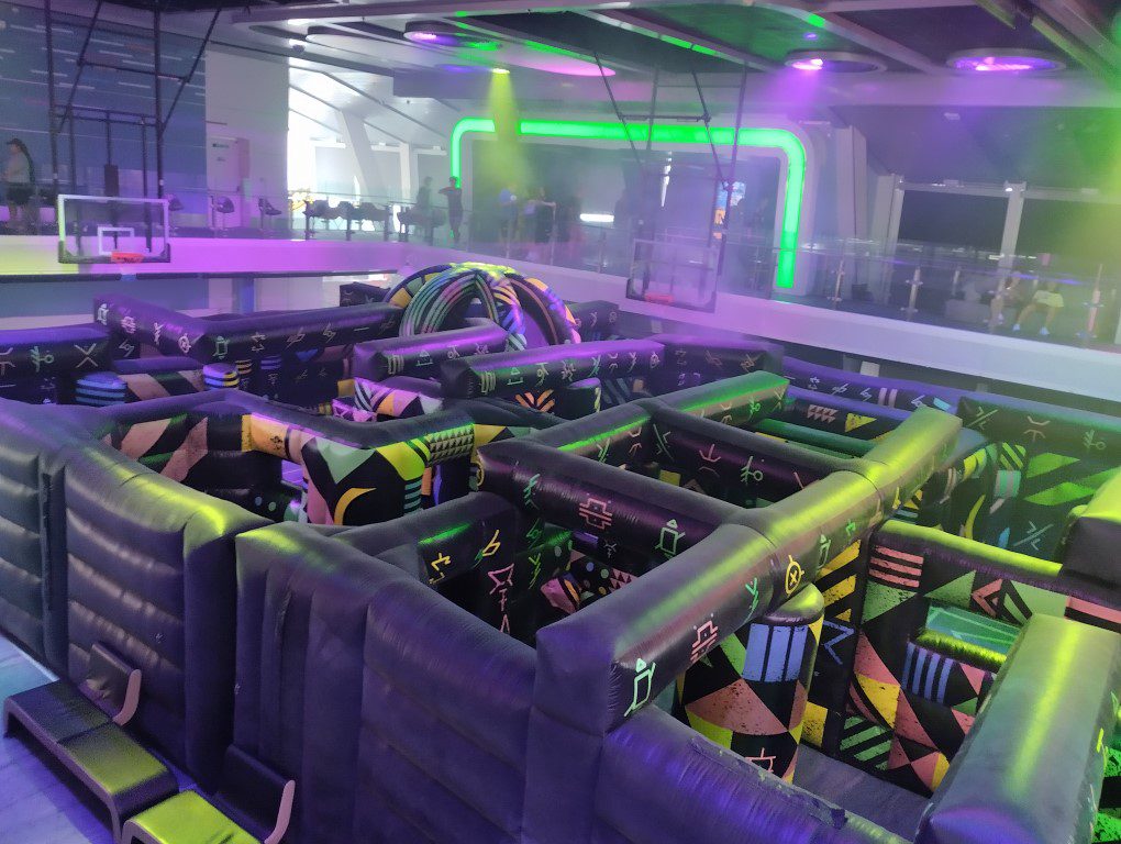 Battle of Planet Z Laser Tag on Spectrum of the Seas Royal Caribbean Cruise (Top View of the Maze)