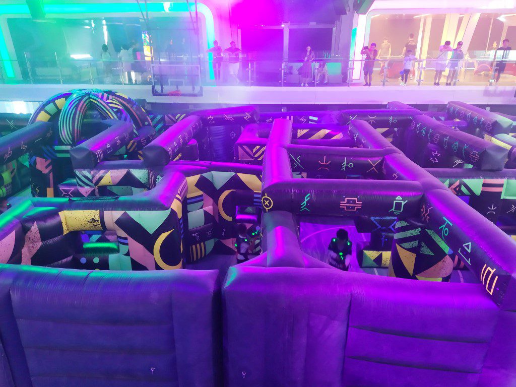 Battle of Planet Z Laser Tag on Spectrum of the Seas Royal Caribbean Cruise (Front View of the Maze)