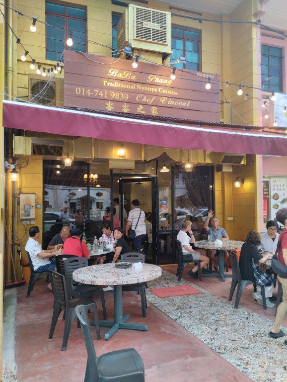 BaBa Phang Peranakan Restaurant Penang during 4D3N Cruise to Penang via Spectrum of the Seas