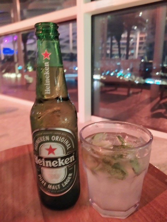 Mojito and Heineken from Pool Bar Spectrum of the Seas Royal Caribbean Cruise