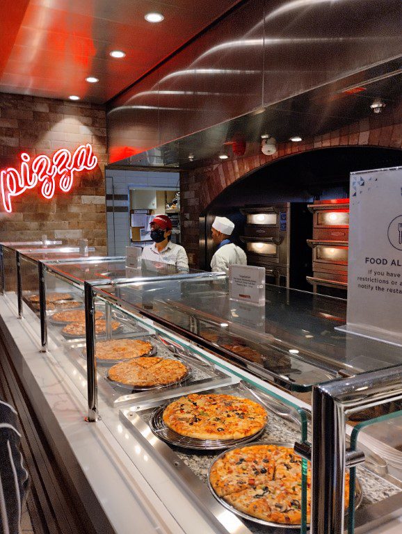 Lunch of Pizzas from Sorrento's Spectrum of the Seas Royal Caribbean Cruise