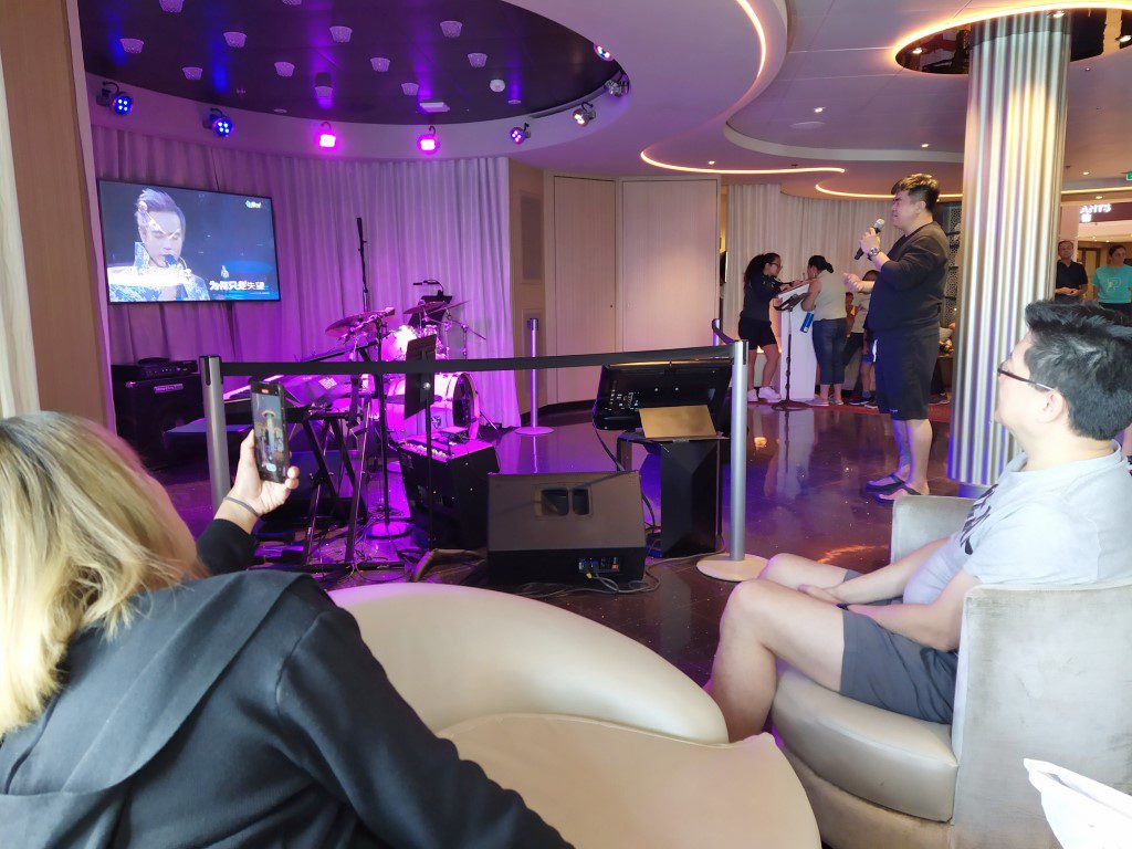 Open Mic Karaoke on Spectrum of the Seas Star Moment Deck 4 Royal Caribbean Cruise