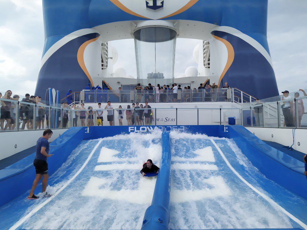 Spectrum of the Seas FlowRider Deck 15 Aft - Riding the Wave Simulator