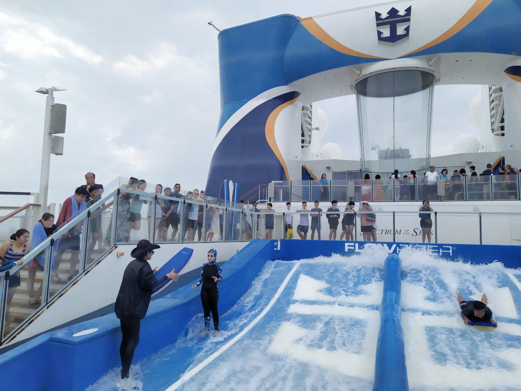 Spectrum of the Seas FlowRider Deck 15 Aft