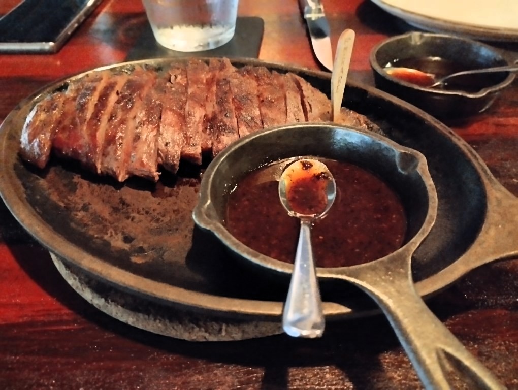 Bedrock Pepper Steak 300g, 350 days grain fed wagyu ribeye, black peppercorn sauce