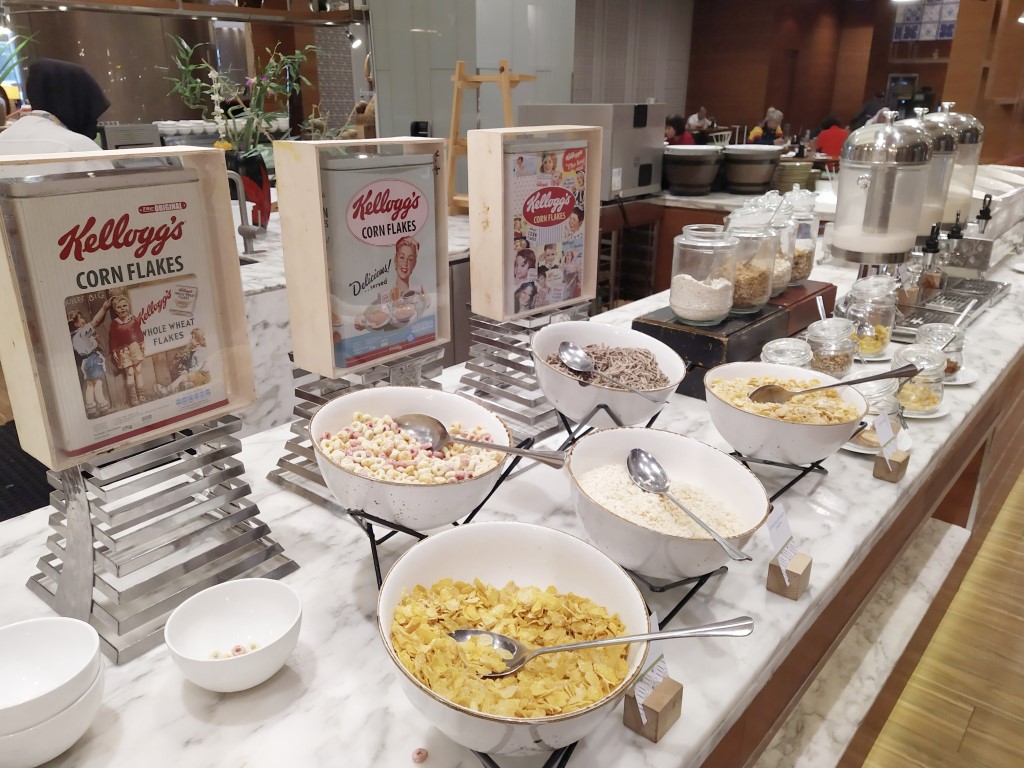 DoubleTree Hilton Johor Bahru Makan Kitchen Breakfast Review - Cereals for the kids