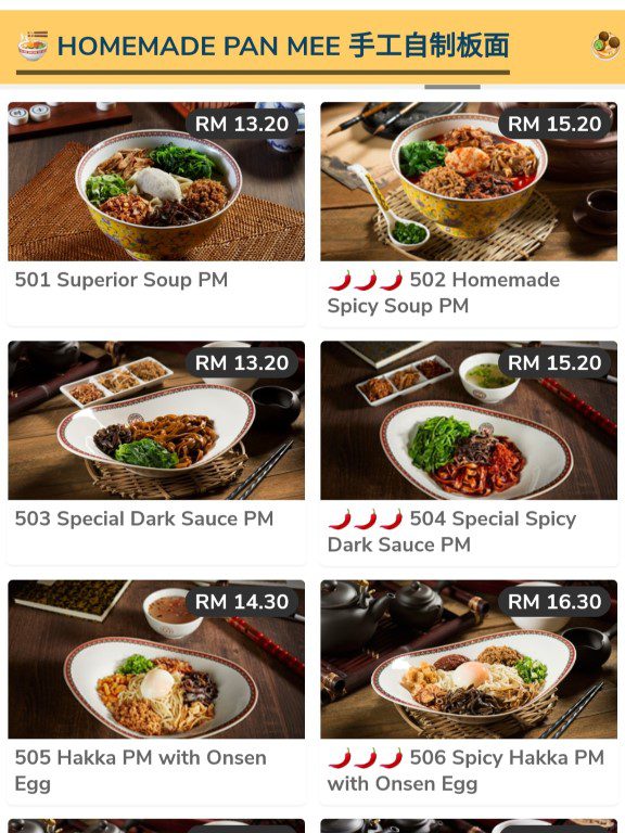 Go Noodle House Dry and Soup Noodles Menu