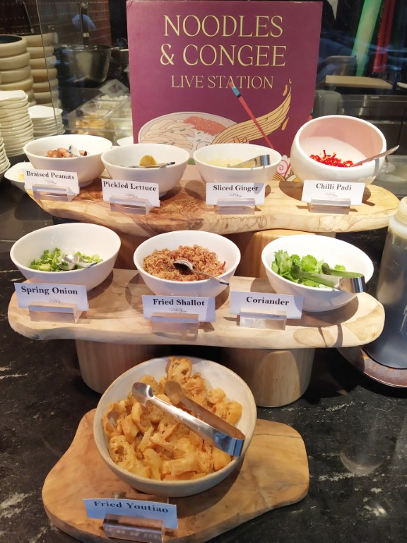 Eden Restaurant Breakfast Pullman Singapore Orchard - "Live" Station for Noodles and Congee