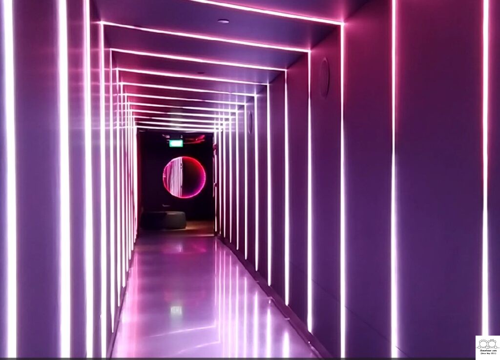 LED Lit Tunnel at Level 4 of Pullman Orchard Singapore