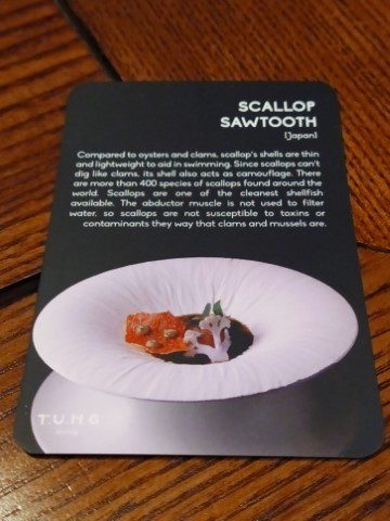 T.U.N.G Dining Review - Scallop Sawtooth Ingredient Description